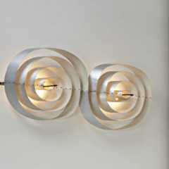 Exceptional large wall light, 1955 by Poul Henningsen